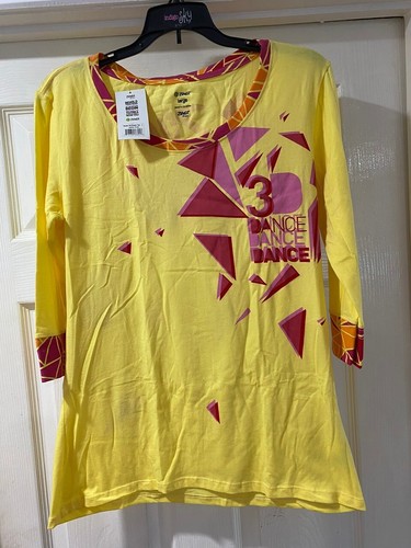 Zumba yellow shirt top - yellow,