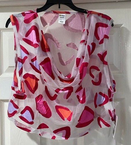 Zumba red pink sheer top - pink,