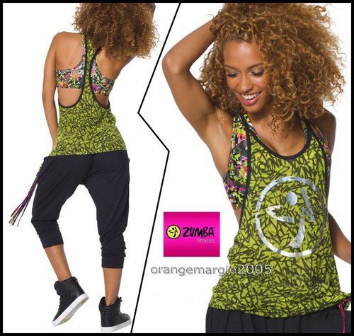 Zumba burn out tank silver - burn, w